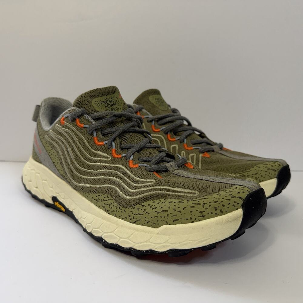 New Balance Fresh Foam Hierro v7 MTHIER7U All Terrain Covert Green Mens Size 14